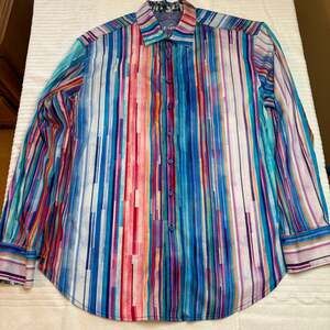 Robert Graham Baja Button Front Printed Shirt Multi
